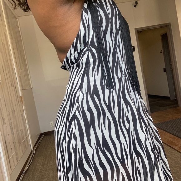 Zebra print fringe sundress - Picture 4 of 9
